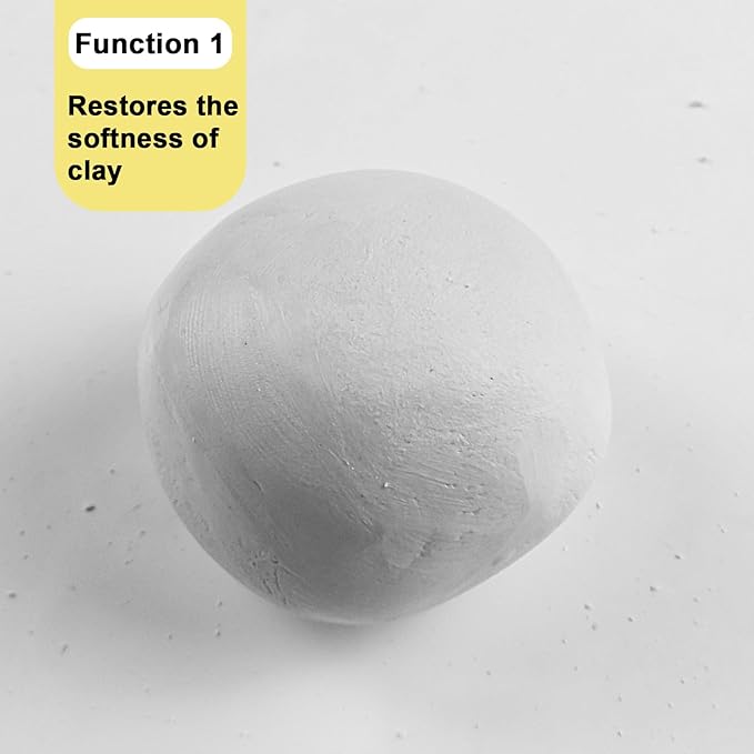 EIGTWEN 120ml Clay Softener for Polymer Clay, Non-Toxic and Dye-Free, Restores The Softness of Polymer Pottery, Enhances Ductility and Adhesion, and Adds Surface Gloss After Baking