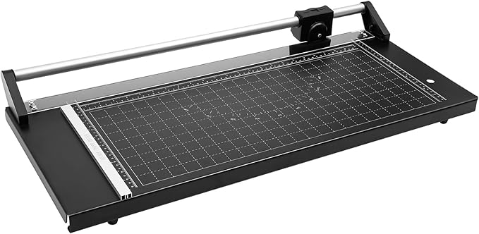 24 Inch Manual Precision Rotary Paper Trimmer, Heavy Duty Rotary Paper Cutter, Straight Paper Trimmer with Accurate Cutting for A4, A3 Paper, Photos, Cards, Ideal for Home, Office, School Use