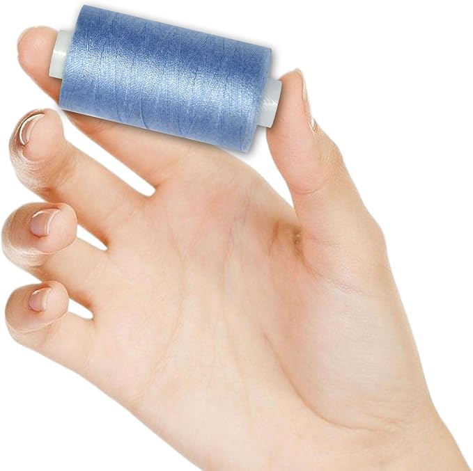 All Purpose Sewing Thread-2 Spools of Hand Polyester Sewing Thread for Sewing Machine for Hand and Machine Sewing(Sky Blue, 2 spools)