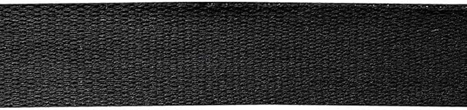 QIANF 1 Inch Black Heavy Cotton Webbing 25 Yards for Bags Backpack Straps Belts Tote Bag Handles Pet Collars Fabric Purse Making Crafts