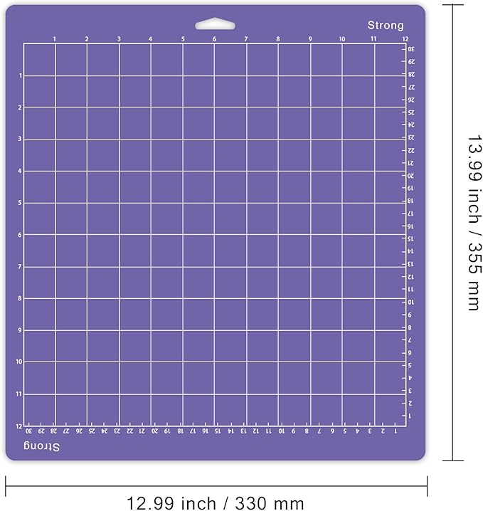 Gwybkq Cutting Mat, Compatible with Cricut Explore Air 2/Maker 6 Pack Strong 12x12 Purple Adhesive Sticky Non-Slip Cut Mats for Silhouette Cameo 4/3/2/1 Replacement Accessories for Crafts