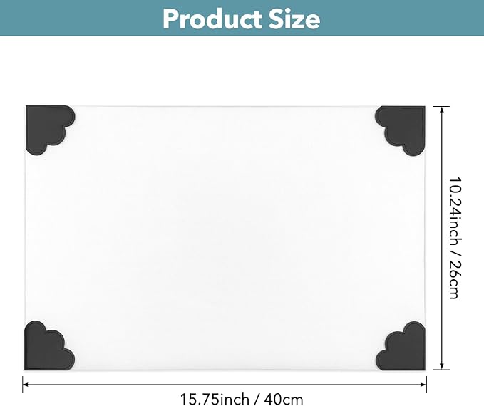 BAOFALI 2Pcs/Set Non-Stick Craft Mat; Heat Resistant Media Surface Mat with Weighted Reinforced Corners for All Stamping, Ink Blending, Stenciling Scrapbooking Craft Projects (15.75x10.24inch)