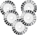 45mm Rotary Cutter Blades, Wavy Replacement Blade, Pinking Rotary Blades Refill 45mm,Fits Fiskars,OLFA,Martelli,Dremel,Truecut,DAFA,Paper Cutting Blades Refill for Quilting Scrapbooking Sewing,5 Pack
