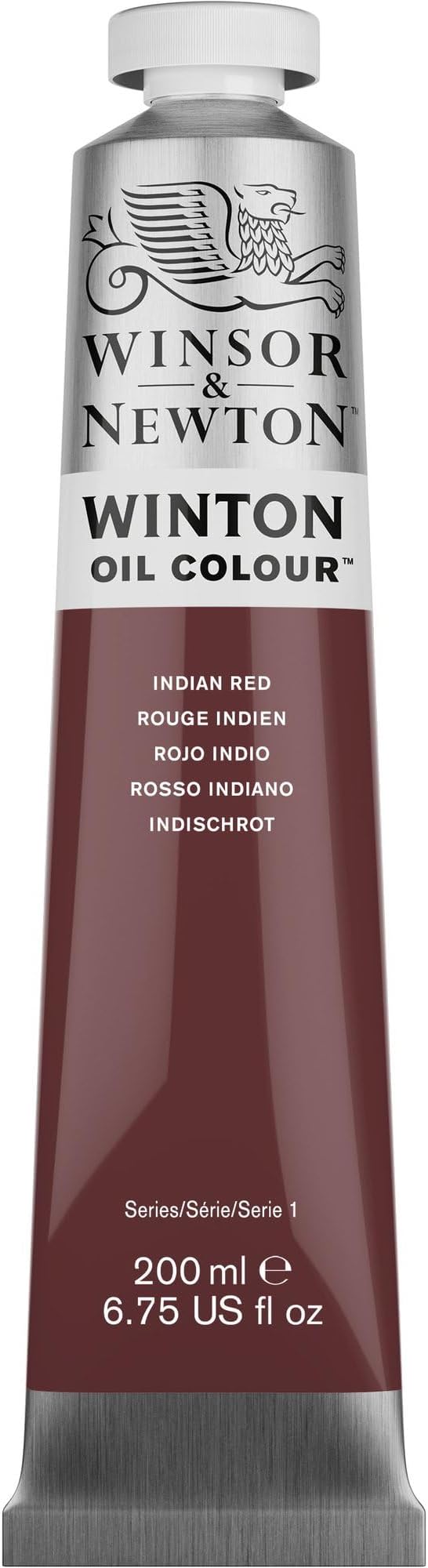 Winsor & Newton Winton Oil Color, 200ml (6.75-oz) Tube, Indian Red