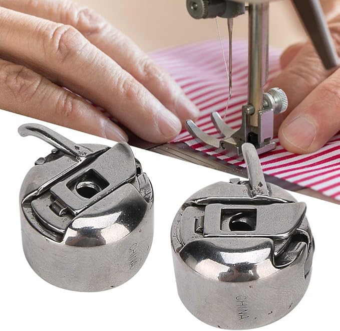 2Pcs Bobbin Reverse Case, Bobbin Case Shuttle Shell Sewing Machine Accessories Household Machines Part for Singer 15-88, 15k88, 15-90, 15-91