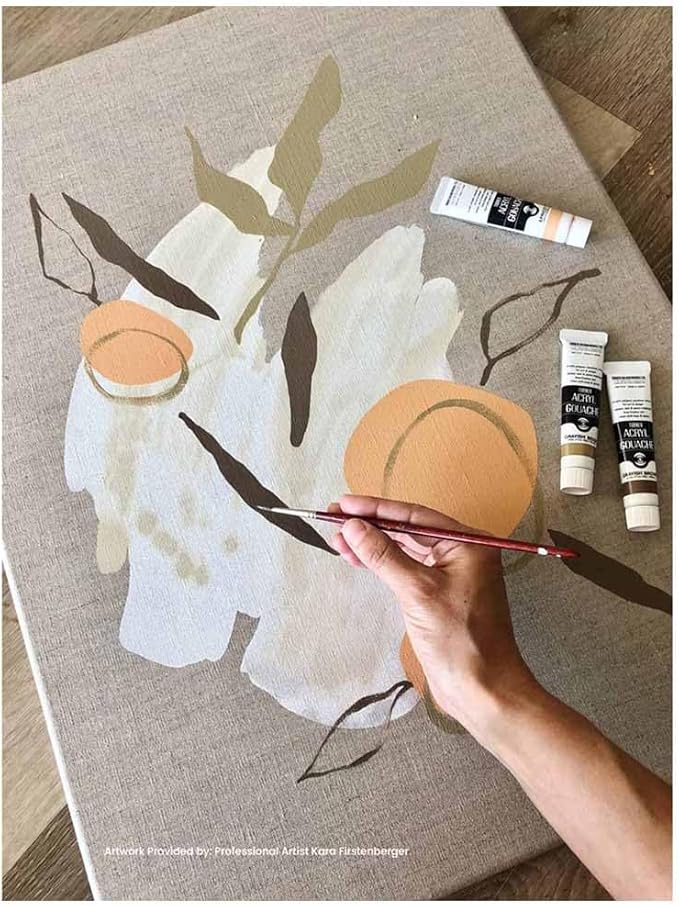 Senso Clear Primed Linen Canvas Pads - 6x8 - Heavyweight Acrylic Primed Canvas Pads for Painting, Coloring, Pastels, & More