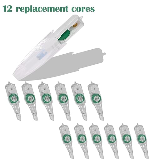 CHANGLi 12Pack Refill for Glue Tape,Scrapbooking Supplies, Refillable Adhesive Glue Runner for Gift Wrapping, Photo(Cannot be Used independently)
