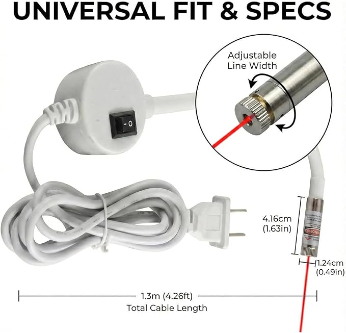 Magnetic Positioning Quilting Light for Sewing Machine, Magnetic Sewing Machine Light, Adjustable Magnetic Attachment, Sewing Light Guide for Straight Stitching, for Sewing (2Pcs-A, USB model)