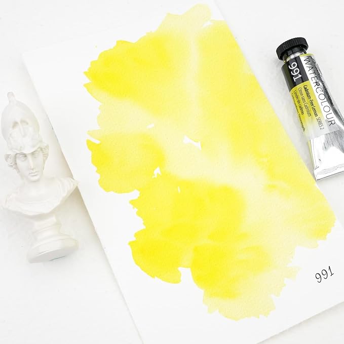 PHOENIX Professional Watercolor Paint Single Tube - 0.47 Fl Oz / 14ml - Cadmium-Free Lemon