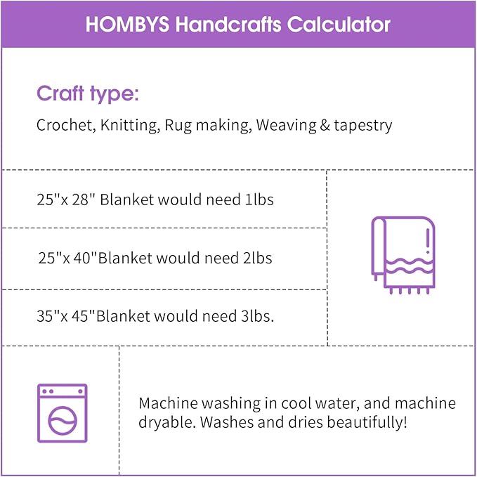 HOMBYS 8 Pack Assorted Chunky Yarn for Crocheting,Super Bulky Large Soft Fluffy Yarn,Plush Fuzzy Yarn,Thick Chenille Yarn for Hand Knitting/Arm Knitting,4 Cream,4 Purple(27yds,8 oz Each Skein)