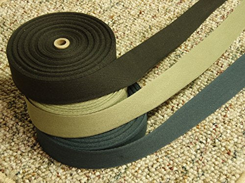 Bond 400 1-1/4" Cotton Woven Carpet Binding Tape - Cotton Twill Tape for Industrial Sewing Machines - Area Rug Edge Binding & Carpet Edging - Package Consist of 2 Rolls of 72 Yards (C910), Made in USA