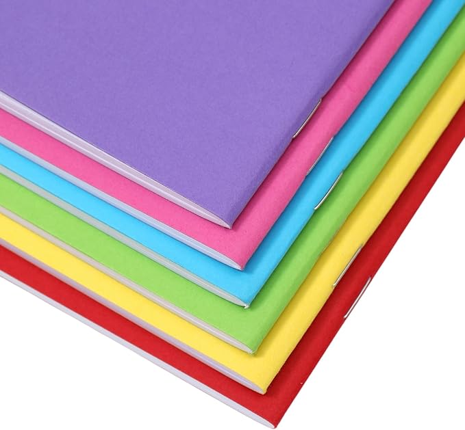 24 Pack Blank Books for Writing Stories, Mini Notebooks Bulk Small Unlined Journals, 24 Sheets/48 Pages Pocket Notebooks for Drawing, Sketching, Journaling, 4.3 x 5.6 Inches (Colorful Covers)