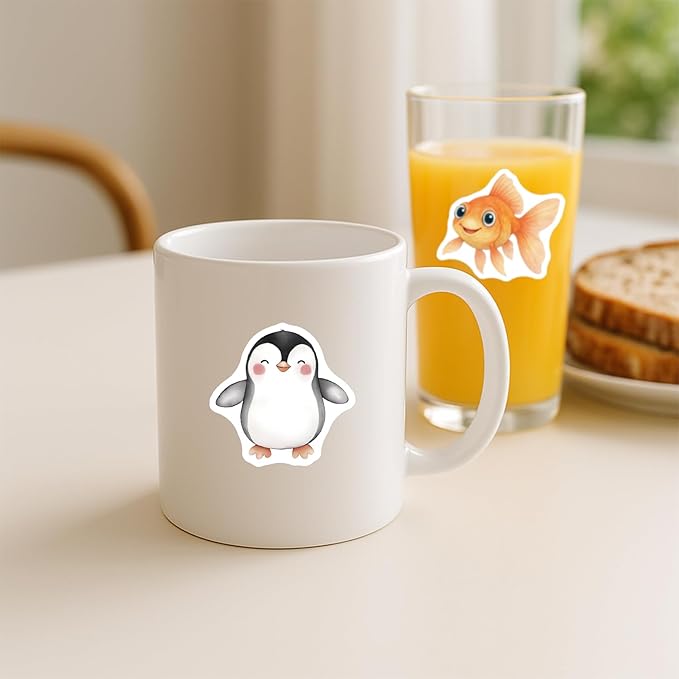 300 Pcs Cute Animal Stickers for Kids Water Bottle Teaching Reward Laptop Phone Case Scraobooking Kindle Suitcase Stationery Diary Notebook Craft, Waterproof Vinyl Stickers