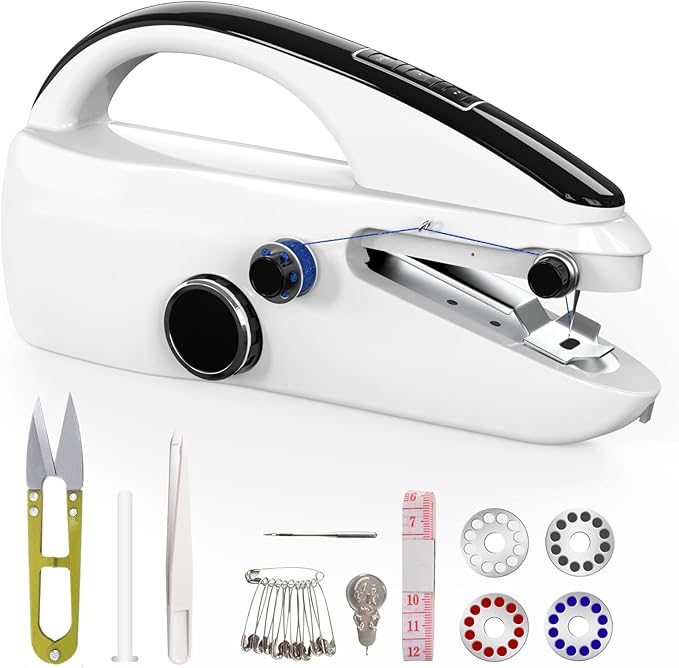 Handheld Sewing Machine,Portable,Mini Sewing Machine,Easy to Use,Fast Sewing Speed,Suitable for Sewing Clothes,Fabric,DIY Home Machine for Beginners.(Black)
