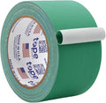 WOD GTC12 Gaffer Tape, Green Low Gloss Finish Film, 2.5 inch x 60 ft. Residue Free, Non Reflective Cloth Fabric, Secure Cords, Water Resistant, Photography, Filming Backdrop, Production