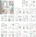 Alideco Vintage Scrapbook Stickers Set Retro People Flowers Sticker Book for Adults Sticker journaling Stickers for Scrapbooking Tweezer 20Sheets/160Pcs (chunfengxiyu)