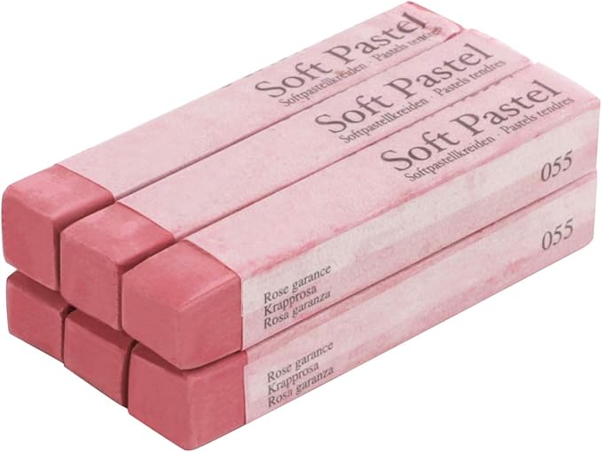 6 Pcs Soft Pastel Drawing Chalk Set Square Sketch Pastel Chalk Painting Sticks Drawing Sketching Pen Art Supplies Artists Beginners Non-Toxic Soft Pastel Stick Crayons for Teachers Professionals