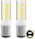 LED Sewing Machine Bulb Push-in Type – Bayonet Socket Fits Janome Kenmore Singer – Featherweights 221-222+ Standard Push-in Turn & with a 9/16" Base 110volt-130volt – 2Pcs, Cool White