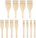 Artist's Choice Hake Paint Brush Set - Pack of 12 Flat Hake Brushes (1in/2in/3in), Crafted with Premium Goat Hair Bristles, Ideal for Watercolor, Wash, Ceramic and Pottery Painting