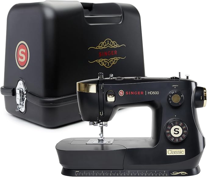 SINGER Special Edition Super Bundle | Vintage-Inspired Heavy Duty 500 Classic Sewing Machine Plus Carrying Case | Strong Motor, 23 Stitches, Metal Frame, LED, Needle Threader, Buttonhole, Accessories