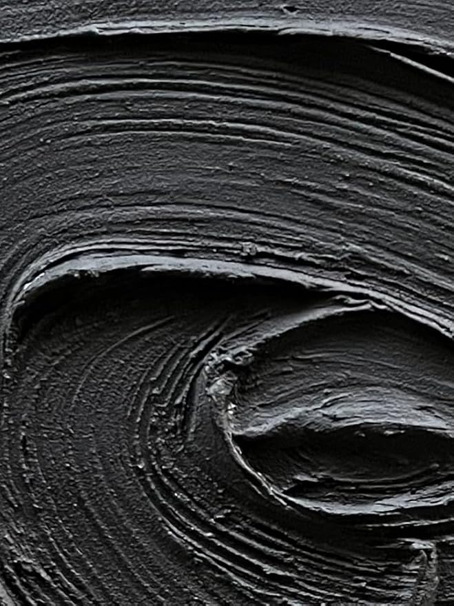 NANKAI Art Hand Painted Black Texture Abstract Oil Painting Contemporary Minimalist Art Home Wall Decoration Painting 36x24 inches