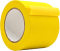 WOD MTC5 Colored Masking Tape, Yellow, 4 inch x 60 yds. Colorful Teacher Painters Tape for Fun DIY Art & Crafts, Lab Labeling, Writable & Classroom Decorations