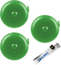 DiCUNO 60-Inch 1.5 Meter Soft and Retractable Tape Body Tailor Sewing Craft Cloth Dieting Measuring Tape (3 Pcs of Green with Soft Tape)