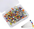 250 Pcs 1.5 Inch Multi-Color Sewing Pins Ball Glass Head Pins Straight Quilting Pins for Dressmaker, Jewelry DIY Decoration, Craft and Sewing Project