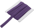 MECCANIXITY 1/2 Inch Double Fold Bias Tape Continuous Bulk Cotton Bias Tape for Sewing Seaming Quilting Hemming Binding Crafts (Dark Purple 6 Yards)