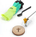 AIMOADO Christian Cross Branding Iron, 1 1/2" Brass Branding Iron Stamp for Hats Wood Leather