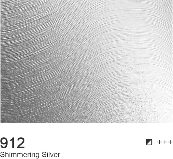 AUREUO Shimmering Silver Acrylic Paint, 4 Fl Oz / 120ml Single Tube, Metallic Craft Paints for Canvas, Rocks, Wood, Ceramic, Fabric