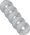 45mm Rotary Cutter Blades 5-Pack Replacement Blades Fits Fits Fiskars, OLFA,Martelli,Dremel,Truecut,DAFA for Quilting Scrapbooking Sewing Arts & Crafts Sharp and Durable Cutter Blade (silver)