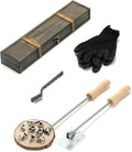 3/4" 10 Pcs Number Branding Iron for Wood, Hats, Leather - for Woodworking, BBQ, Steak, Personalized Gifts - with Wooden Box & 2 Handles (3/4" Number 0-9)