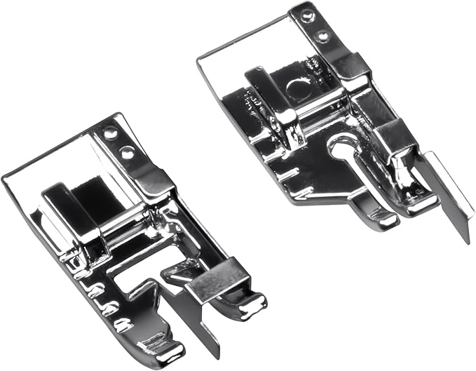 1/4" Quilting Patchwork Presser Foot Stitch in Ditch Foot Edge Joining Foot for Low Shank Snap-On Singer, Brother, Janome, Juki, Babylock,More Sewing Machine(Set3-Stitch in Ditch Foot)
