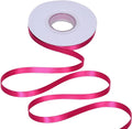 YAMA Hot Pink Double Faced Satin Ribbon 3/8 Inch 25 Yards Hot Pink Fabric Ribbon for Gift Wrapping Crafts Bows Wedding Party Decoration