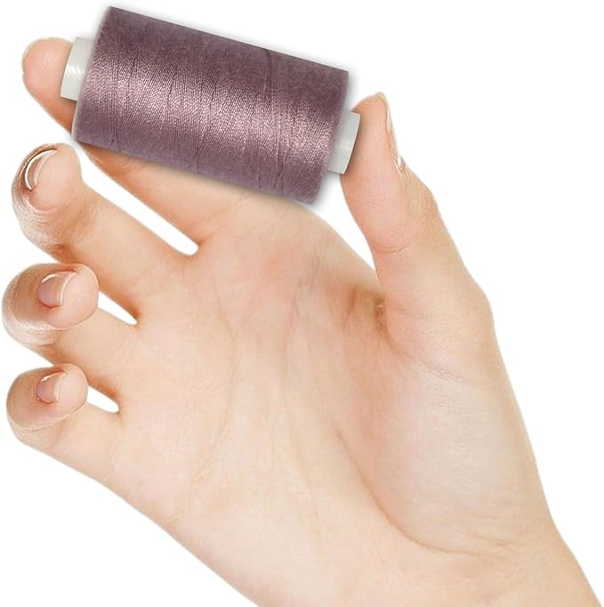 All Purpose Sewing Thread-2 Spools of Hand Polyester Sewing Thread for Sewing Machine for Hand and Machine Sewing(Dark Antique Mauve, 2 spools)
