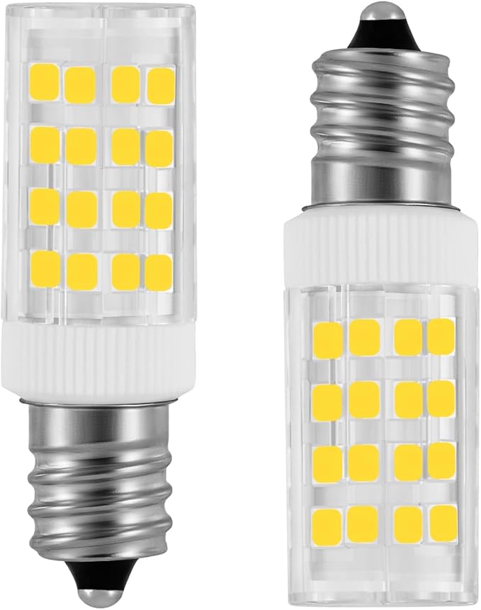 Sewing Machine 7/16 Screw-in Light Bulbs 4W Equivalent to a 40W Halogen Bulb Sewing Machine Light AC 110-130V 360° 400LM Non-dimmable Pack of 2 (Warm White 3000K)