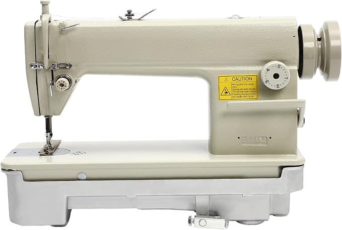 Industrial Straight Stitch Sewing Machine Head 6150 with Adjusting Stitch Clamp & Oil Quantity Monitoring Port & Replaceable Presser Foot, for Home Sewing and Repairing Shoes (US STOCK)