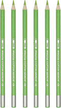PATIKIL Watercolor Pencil, 6Pcs Water Soluble Pencils for Blending, Coloring, Sketch Drawing, Painting, Green Yellow