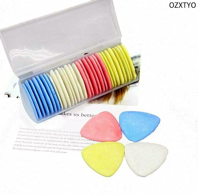 Triangle Tailors Chalk,Sewing Fabric Chalk and Fabric Markers for Quilting,Sewing Supplies Accessories(30 Pieces)