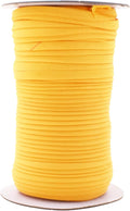 Mandala Crafts 55 Yards 1/4 Inch Mustard Yellow Double Fold Bias Tape for Sewing - Bias Binding Tape for Quilting Binding, Hemming, Seam, and Fabric Piping