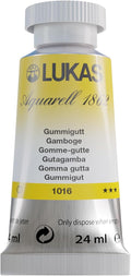 Lukas 1862 Aquarell Artists' Watercolor Tubes, Gamboge 24 ml - Vibrant Professional Grade Watercolor Paint - Easy-to-Wet, Intense Color, Long-lasting - Ideal for Professional Watercolorists