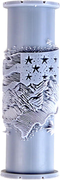 USA Outline Clay Texture Roller (4") - America Set #01 - Embossing Pattern Roller for Polymer & Ceramic Clay, Pottery & Crafts