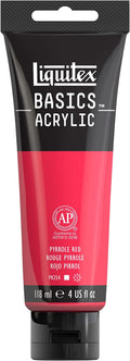 Liquitex BASICS Acrylic Paint, 118ml (4-oz) Tube, Pyrrole Red