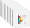 GOTIDEAL Canvases for Painting, 6x6 inch of 24, Professional Primed White Blank Flat Canvas Panels- 100% Cotton Artist Canvas Boards for Acrylics Painting, Oil Watercolor Tempera
