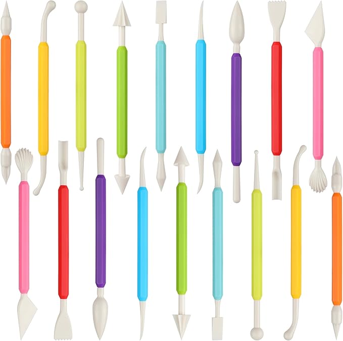 36PCS Clay Sculpting Tools, Double Head Air Dry Clay Carving Tools Kits for Kids and Adults, Sculpting Tools for Clay Sculpey, Modeling Clay Ideal, Air Dry Clay and Shaping