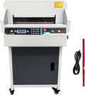 Electric Numerical Control Paper Cutter 17.72'' Automatic Guillotine Paper Trimmer Heavy Duty Commercial Cutting Machine Max Cutting Thickness 1.97''/5cm 110V 750W