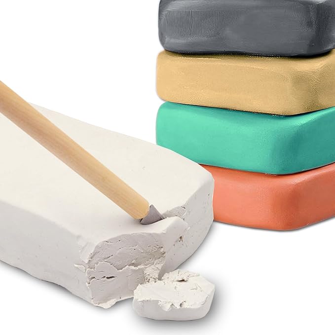 ReArt Air-Dry Clay Modelling, 2.2 pounds Ideal for Beginners and Advanced Sculptors All-Purpose Modeling Clay (5Pcs Set)