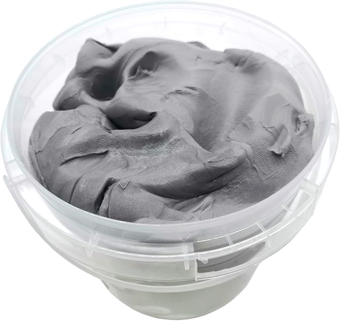 Air Dry Modeling Clay 10.5 oz Ultra Light Magic Clay DIY Moulding Dough Primary Colors for Kids Art Craft Kit (Grey)