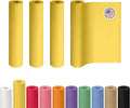 18" x 1200" (100 ft) Yellow Kraft Paper Roll, Pack of 4 - USA-Made Quality Craft Paper for Gift Wrapping, Kids' Arts & Crafts, School Projects - 100% Recycled, 50 lb Natural Material by IDL Packaging